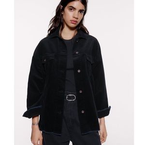 Zara Black Corduroy Jacket